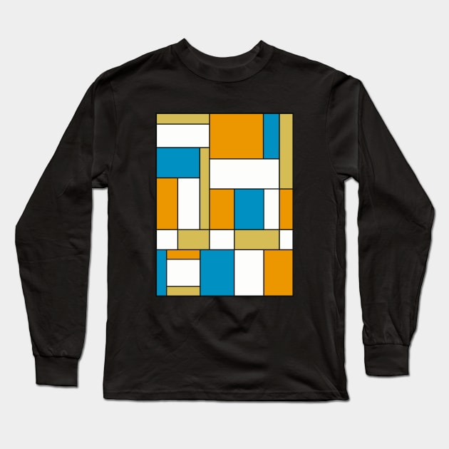 Mondrian BB Long Sleeve T-Shirt by RockettGraph1cs